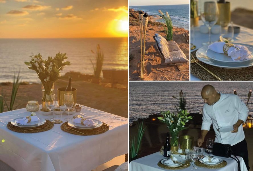 Organisation dîner romantique sur la plage